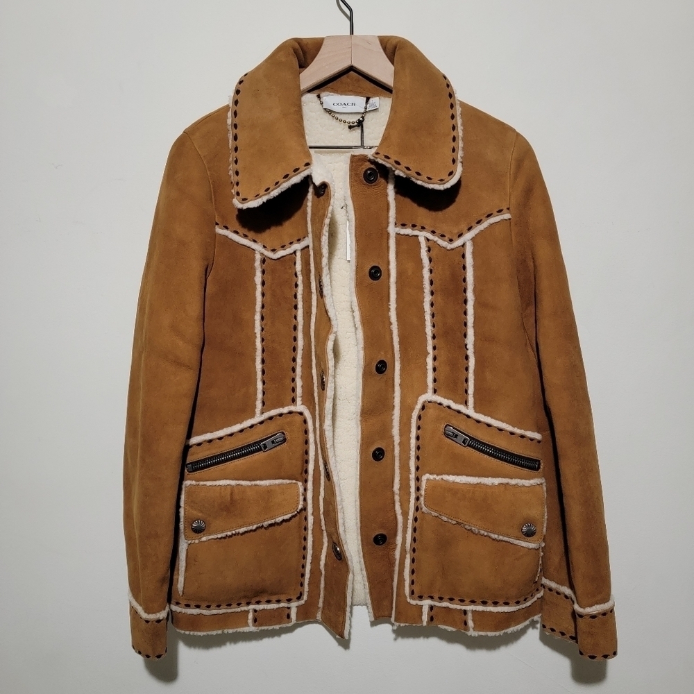 Coach Shearling Jacket - Picture 5 of 7